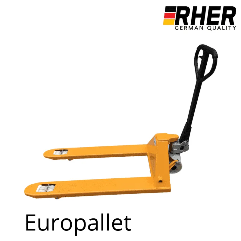 3000 kg 550 mm Transpaleta manual Europallet Marca Rher Alemana