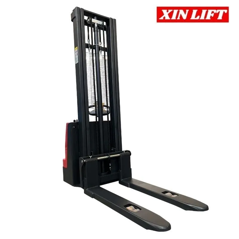 2000 kg/ 3.5 metros Apilador Full Eléctrico Hombre Caminando Base Angosta Marca XIN LIFT