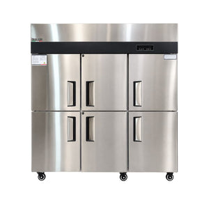 6 puertas Dual Refrigerador Industrial