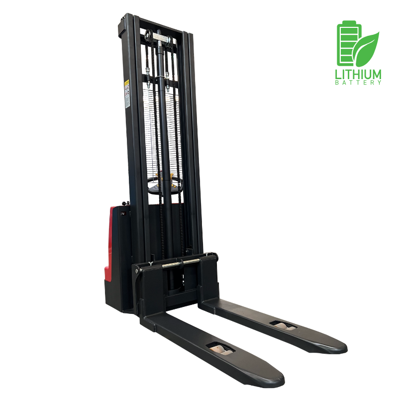 1500 kg/ 3.5 metros Apilador Full Eléctrico Hombre Caminando Base Angosta Marca XIN LIFT LITIO