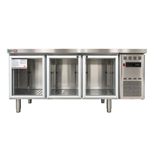Congelador 1.8m Dual Mesón Refrigerado Vidrio